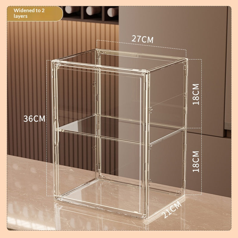 Boîte de rangement transparente antipoussière en acrylique à haute transparence