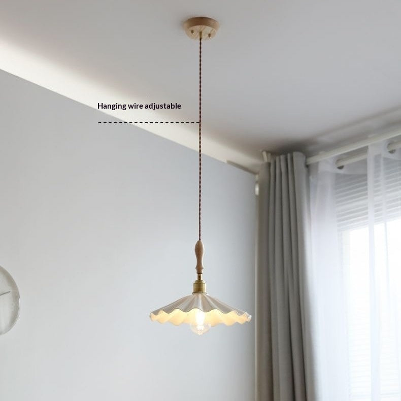 Style japonais plissé Lustre Lotus feuille façonné Designer lumière pour acheter Windows