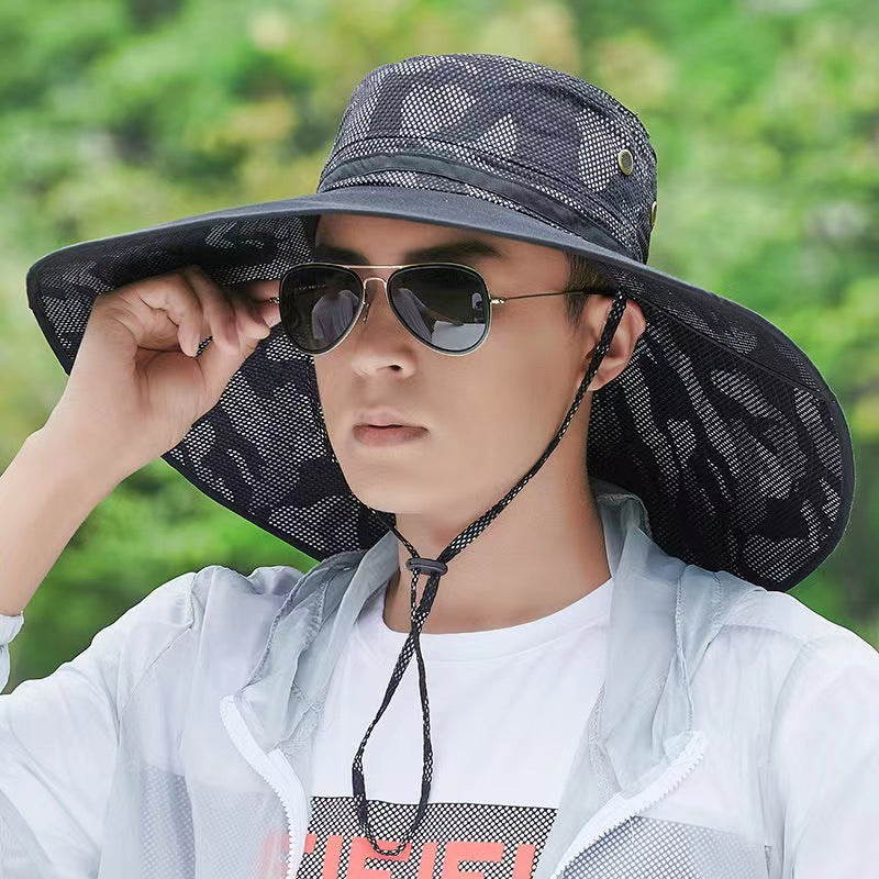 Chapeau de soleil de pêcheur en plein air pour hommes