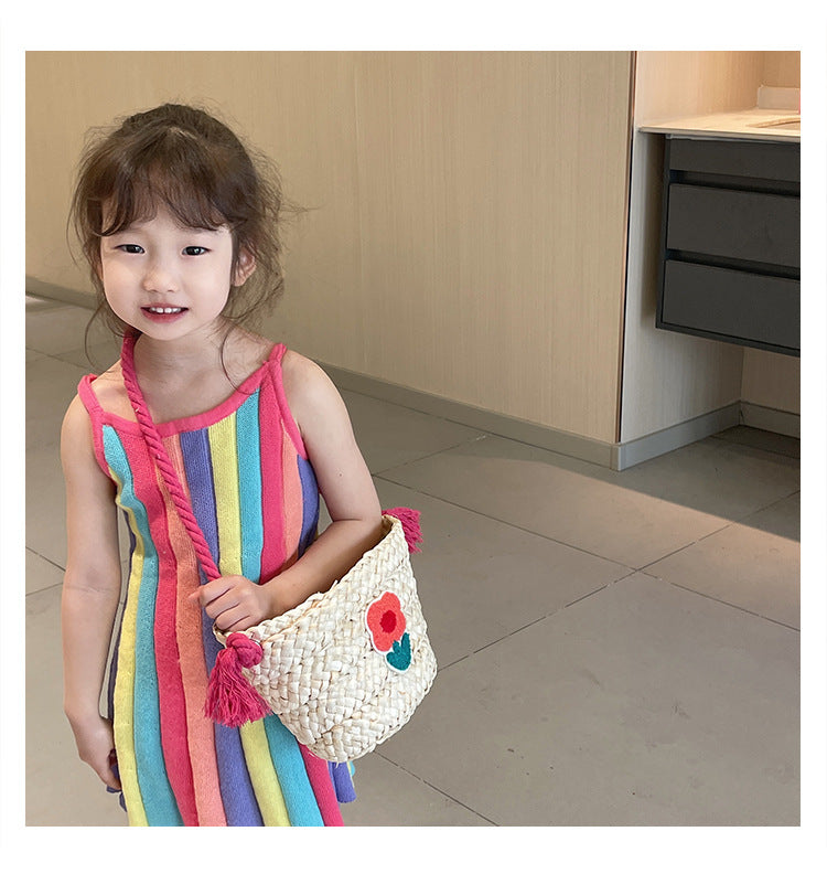 Sac de messager tricoté pour enfants
