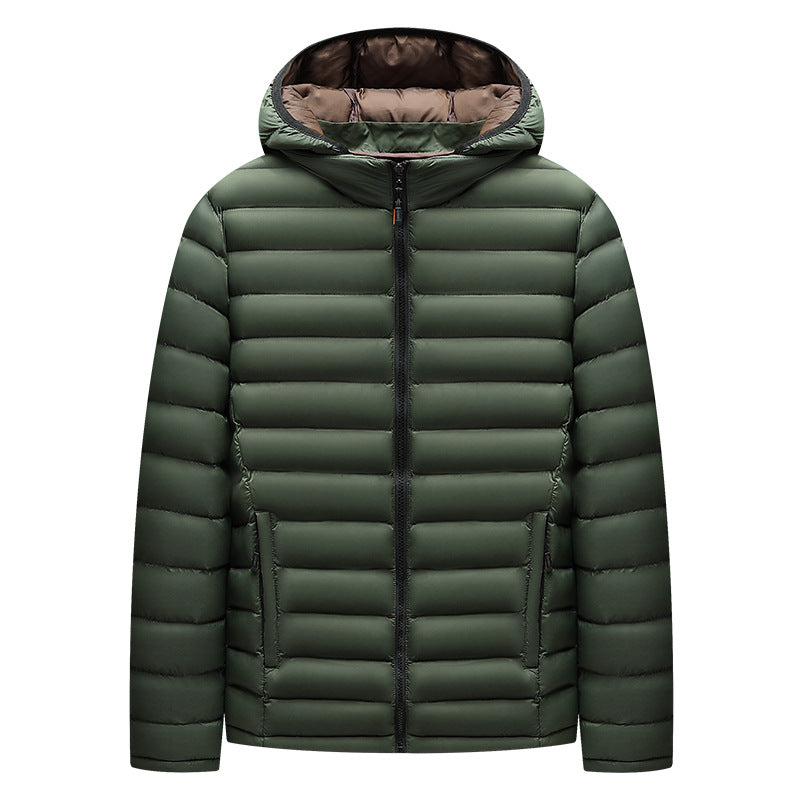 Veste de rangement rembourrée en coton léger pour hommes