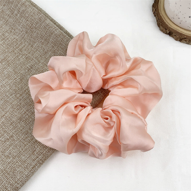 Grande bande de cheveux lisse Satin français élégant