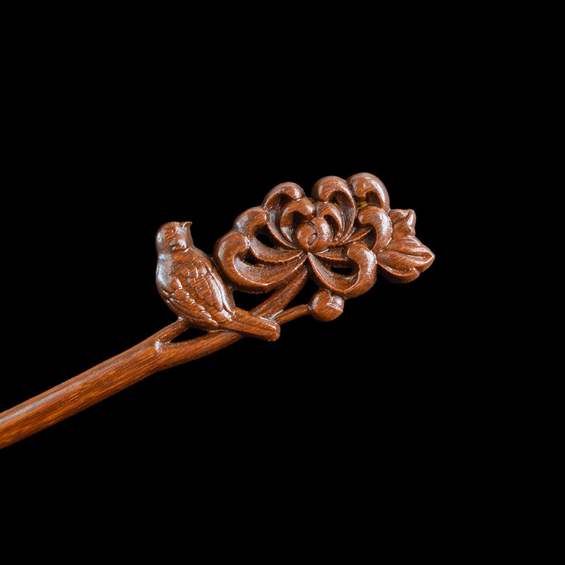 Gold Sandalwood Daily Updo Gadget Hair Claw Hairpin