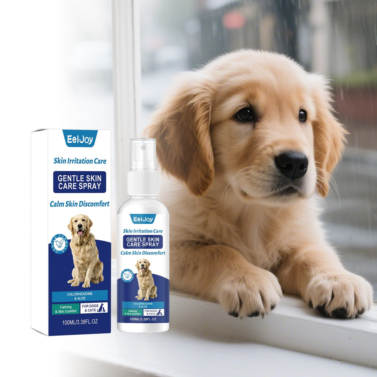 Eeljoy Pet soin de la peau Spray soin doux pour les chats et les chiens