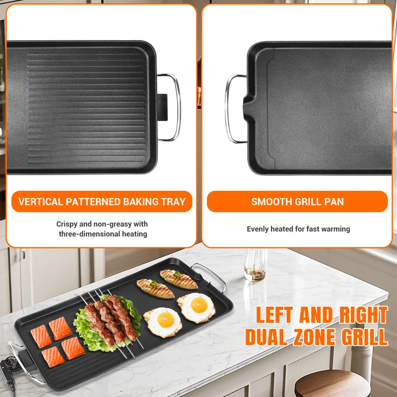Table électrique Teppanyaki Grill Top sans fumée