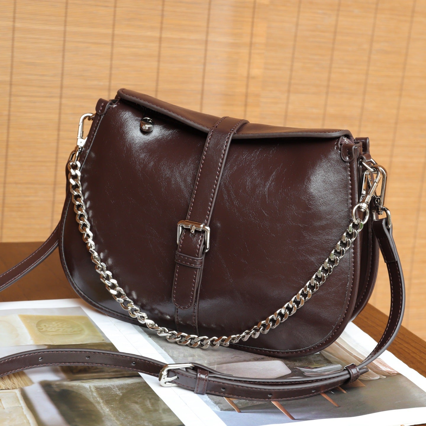 Sac en cuir véritable de la couche supérieure