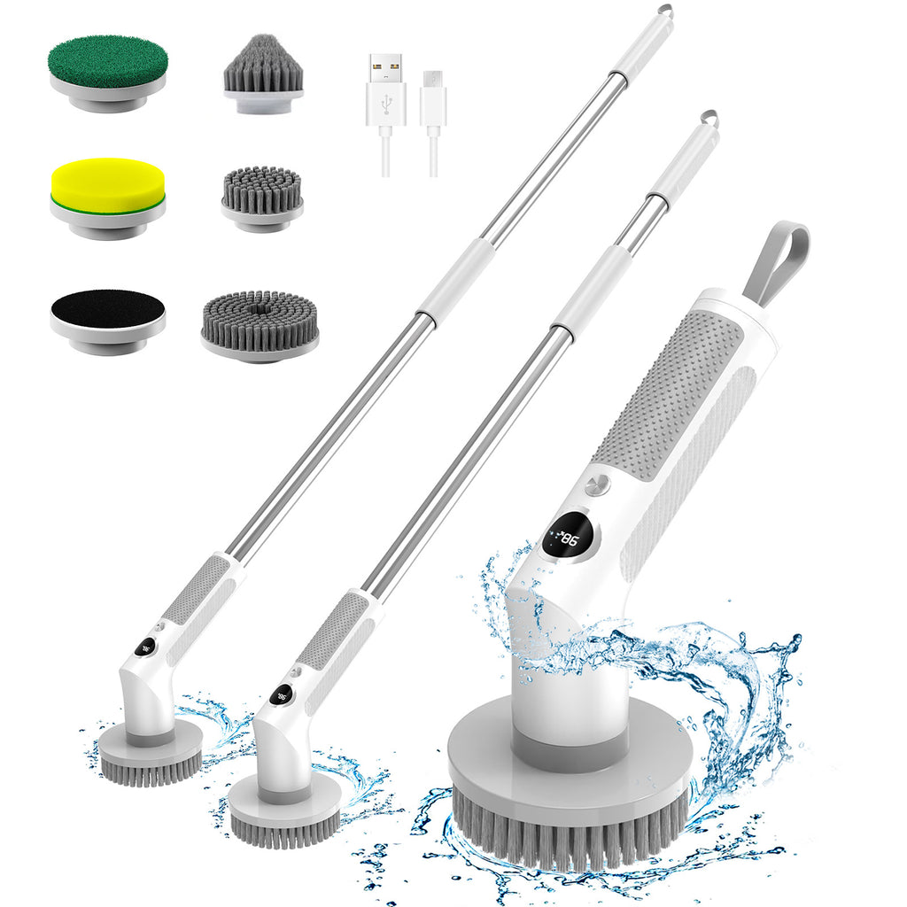 Brosse de nettoyage multifonctionnelle extensible à manches longues