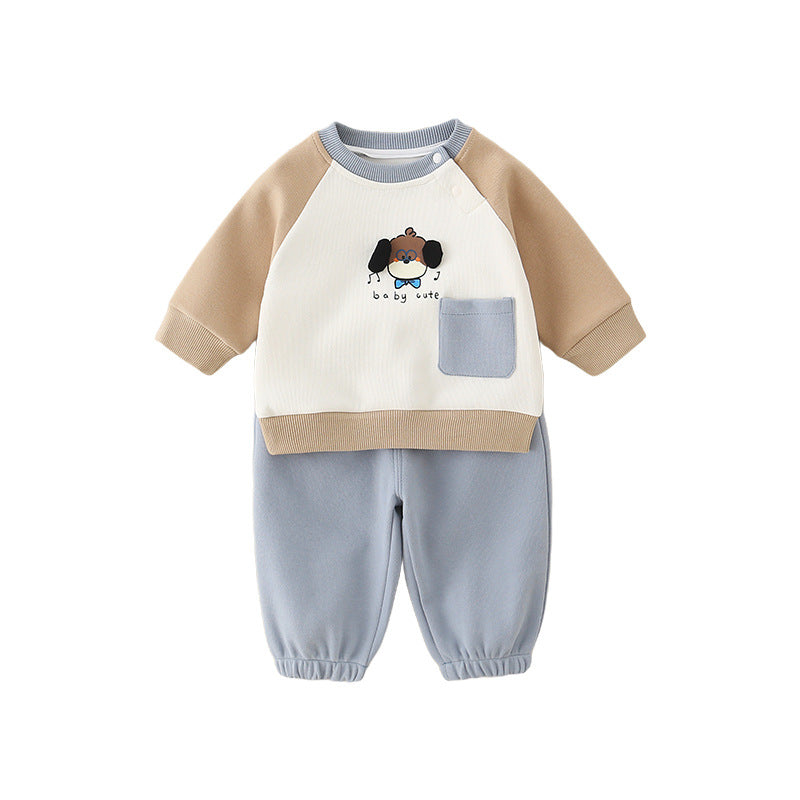 Ensemble de deux pièces en coton de bébé garçon