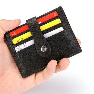 Cross border Arrivée Mode Portefeuille Hommes Porte-carte magnétique Snap Style coréen Am