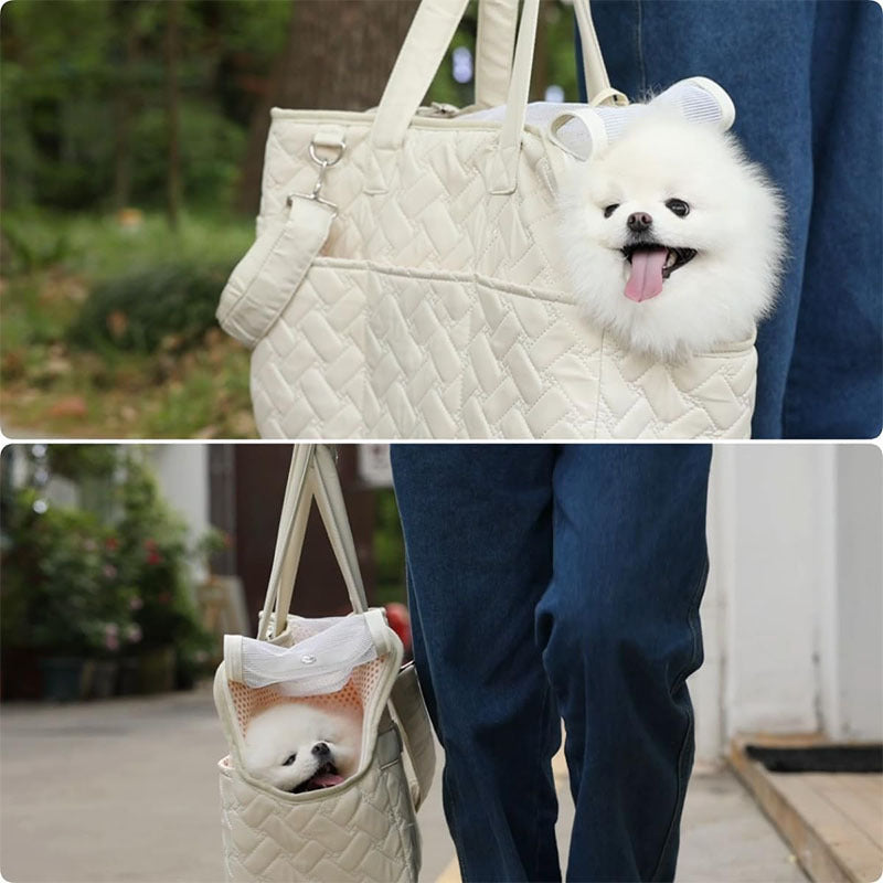 Pet Carrier Handheld Cat Fashionable Sac de corps de chien à épaule unique