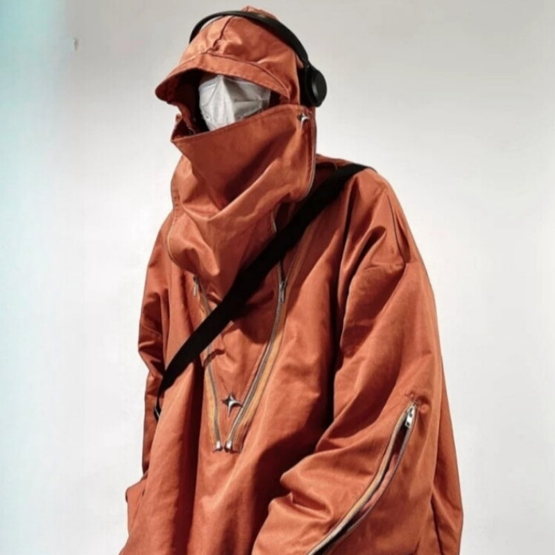 Veste de Bomber Fonctionnelle Haute Rue Montage en Forme Solide