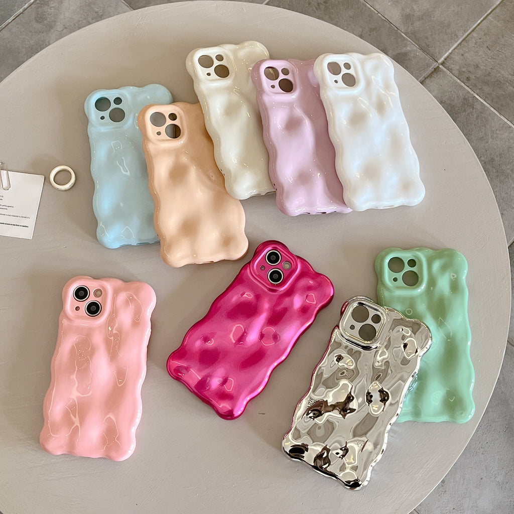 Originalité Solid Color Macaron Phone Case