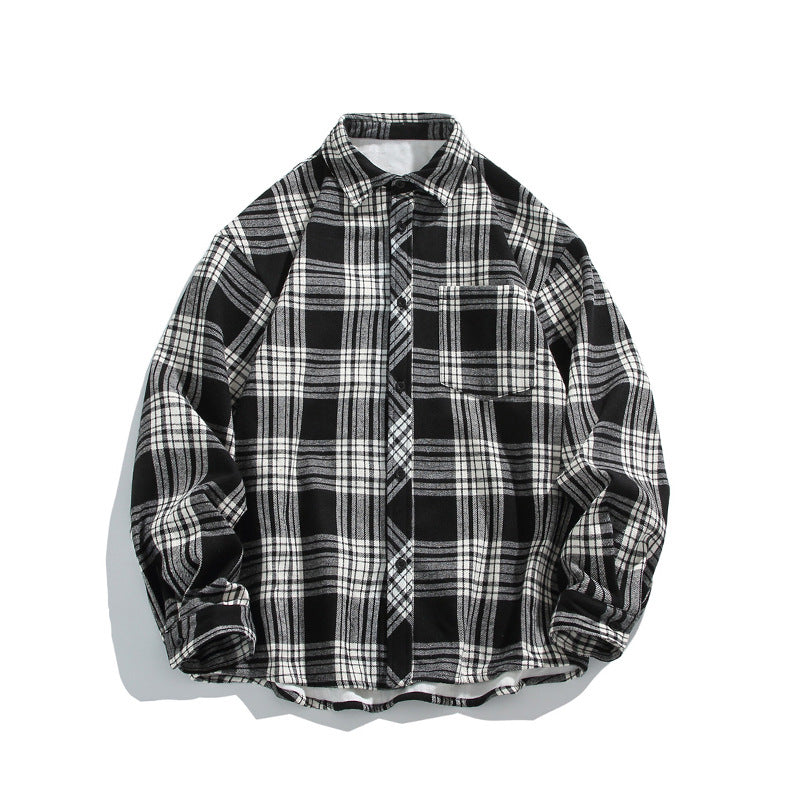Chemise en Plaid Casual pour Homme