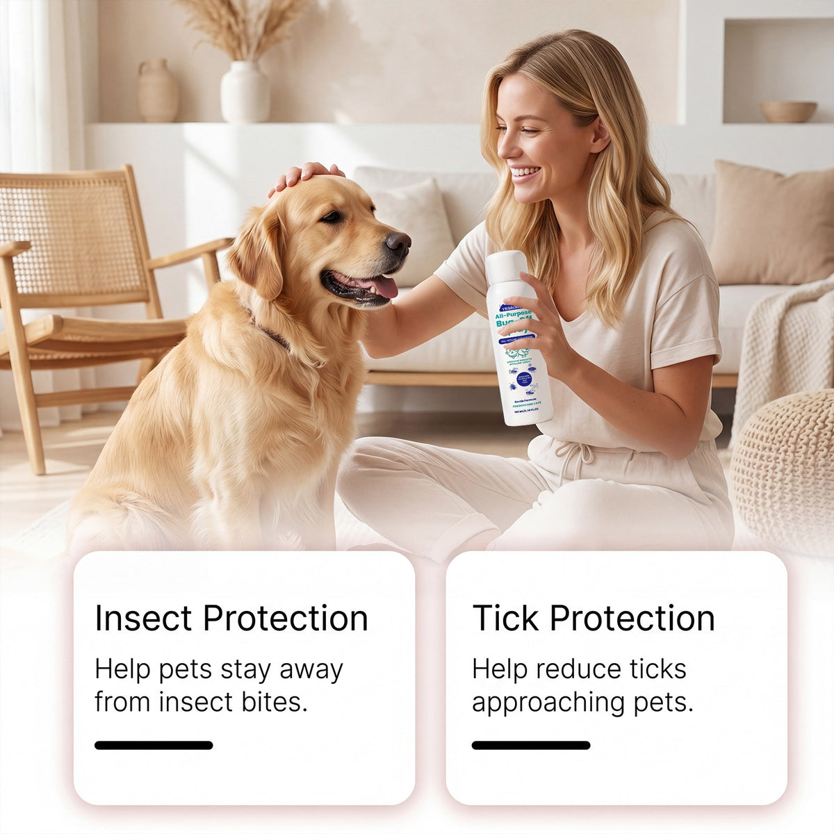 Spray de protection extérieure pour animaux de compagnie