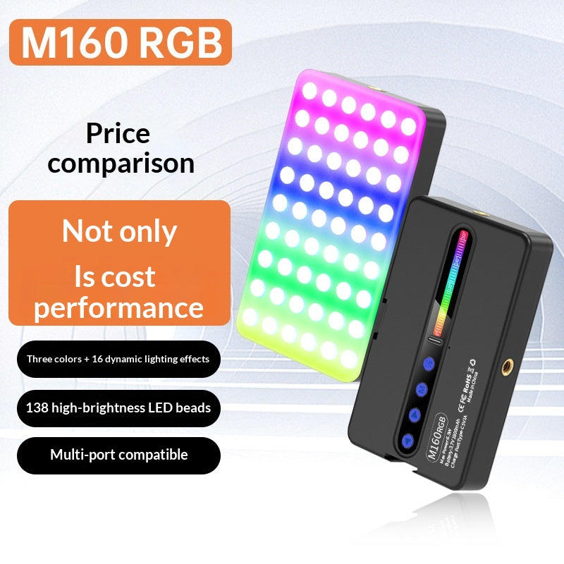 Lampe de remplissage à LED carrée portable pour la prise de vue extérieure avec votre téléphone