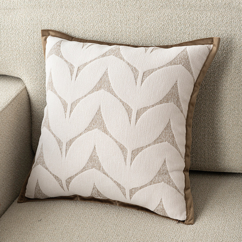 Style Ins Minimalist Carré Oreiller Canapé Dans Chenillelight Luxe frais et élégant