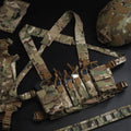 Camouflage Multi-fonctionnel Harnais de poitrine extensible avec pot de rangement accessoire