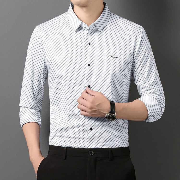 Chemise Homme rayé manches longues