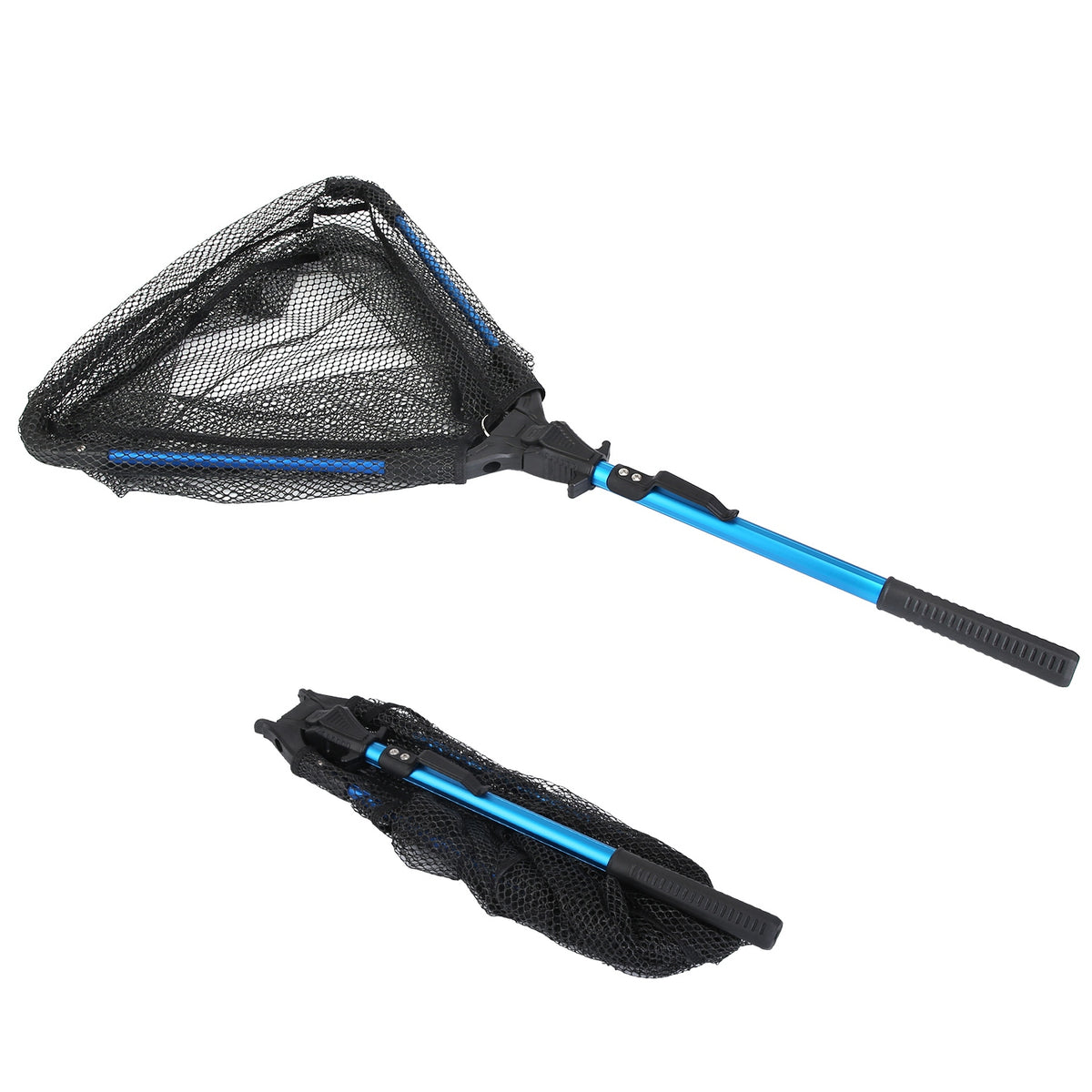 1Pc Fishing Net Folding Summer with Aluminum Alloy Rod EVA Durable Handle 5MM Hexagon