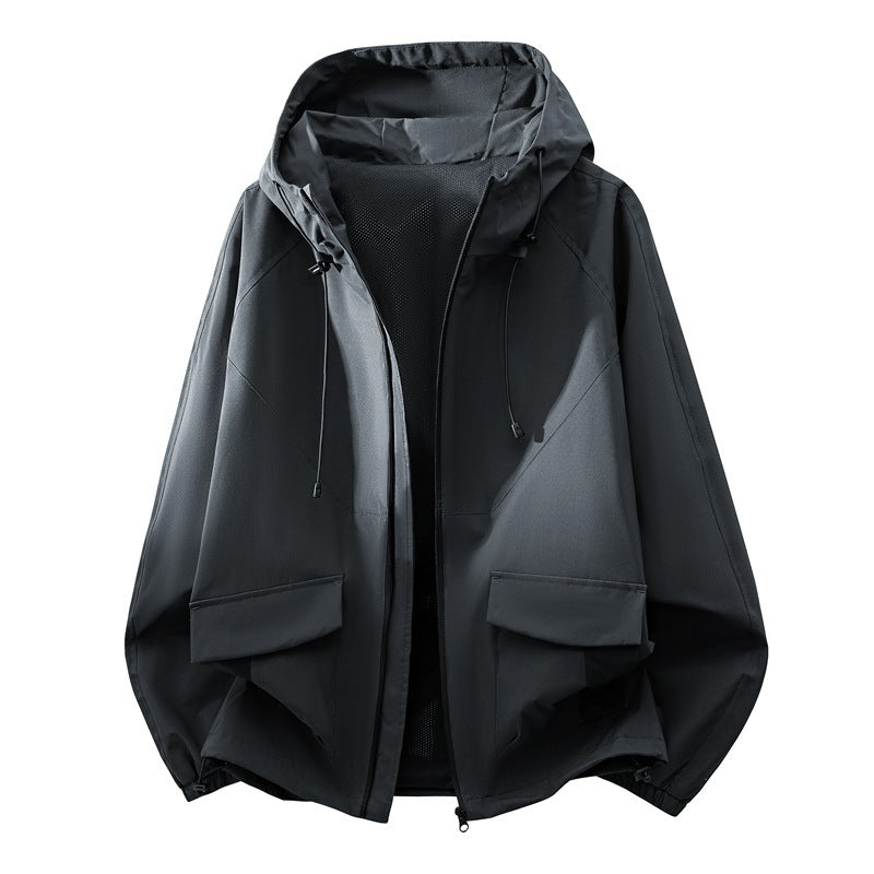 Printemps et automne Unisex Veste Hommes Trois Dimensional Line Design American Style
