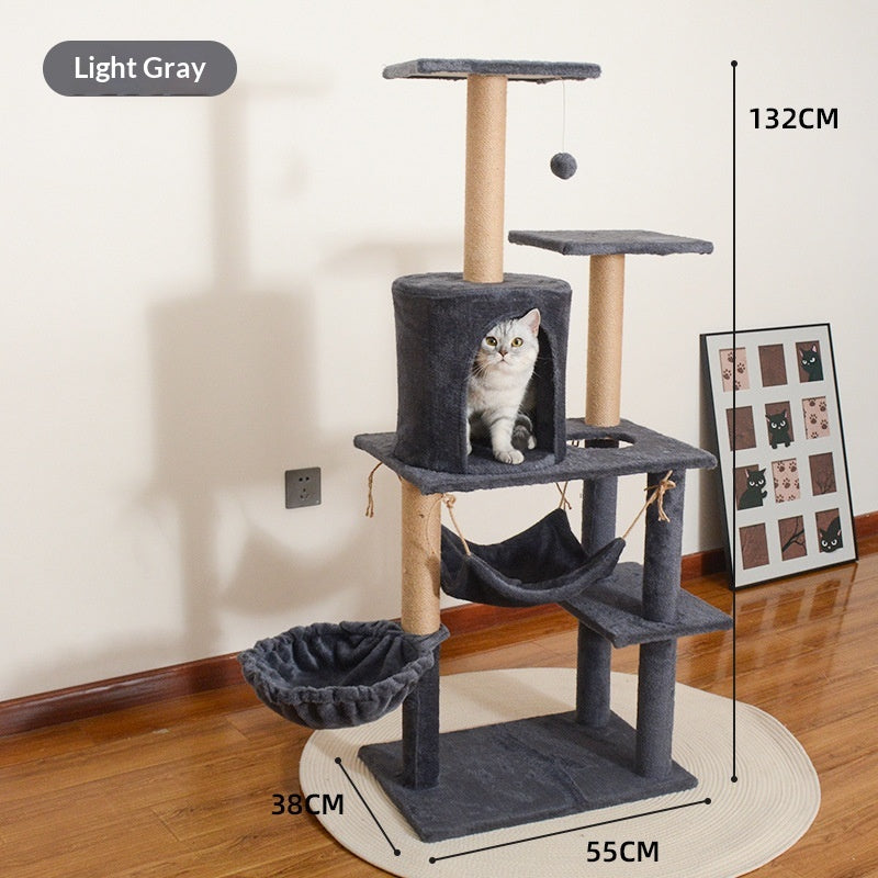 Lit Cat dédié et grand arbre de chat Combo pour usage domestique