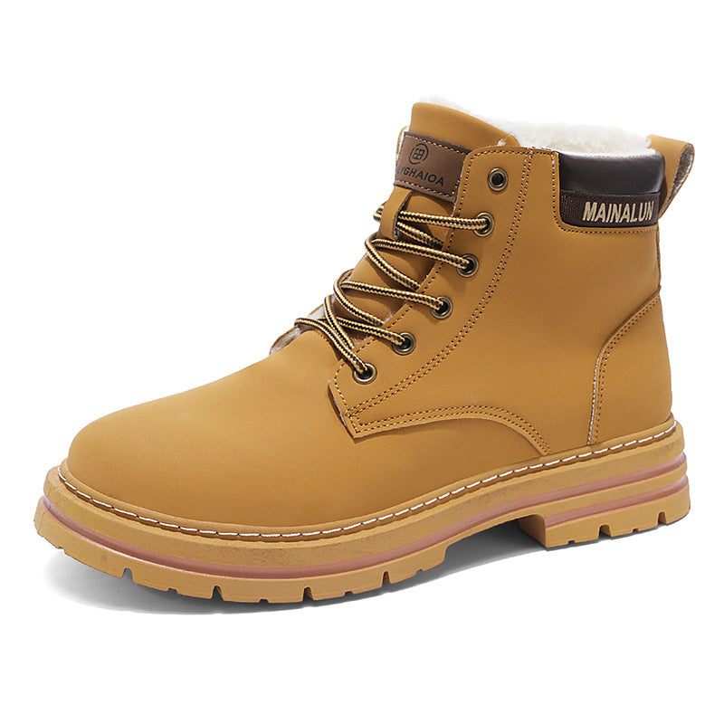 Bottes de neige pour hommes avec doublure en polaire