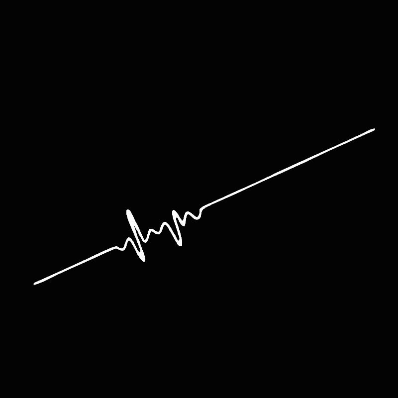 Stickers Auto ECG Creative Heartbeat Motorcycle Bumper décoratif