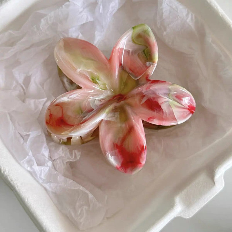 Clip de cheveux de fleur de floraison d'été