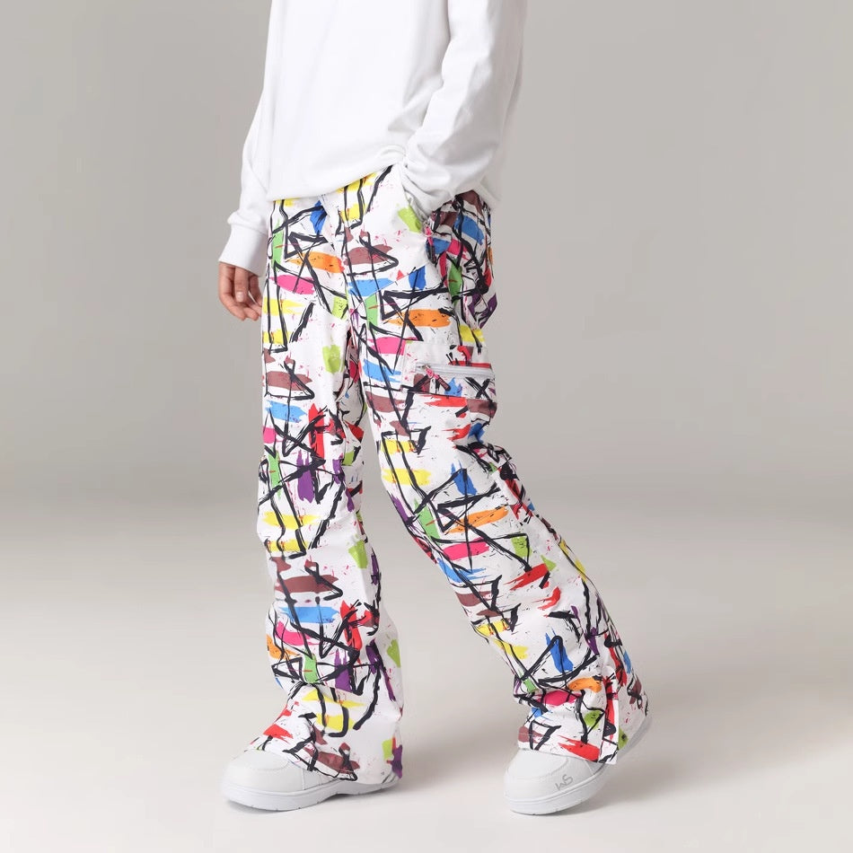 Pantalon de ski Neige imperméable Vent thermique Slim Fit costume de ski