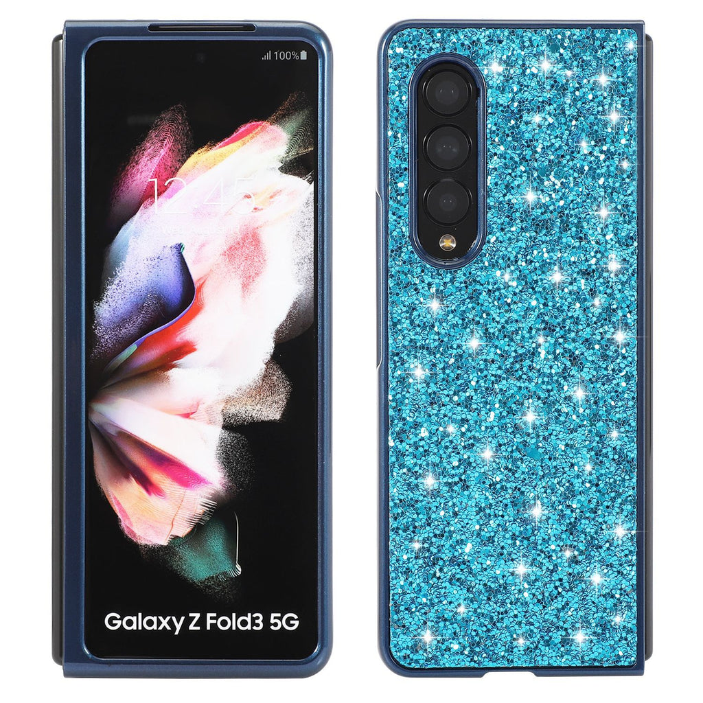 Électroplaquage de paillettes en poudre mijotant pliant shell phone Case