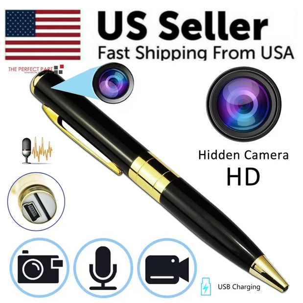 Caméra stylo Cam Mini Hidden Pocket Audio Enregistreur vidéo DVR Security 1080P HD USA