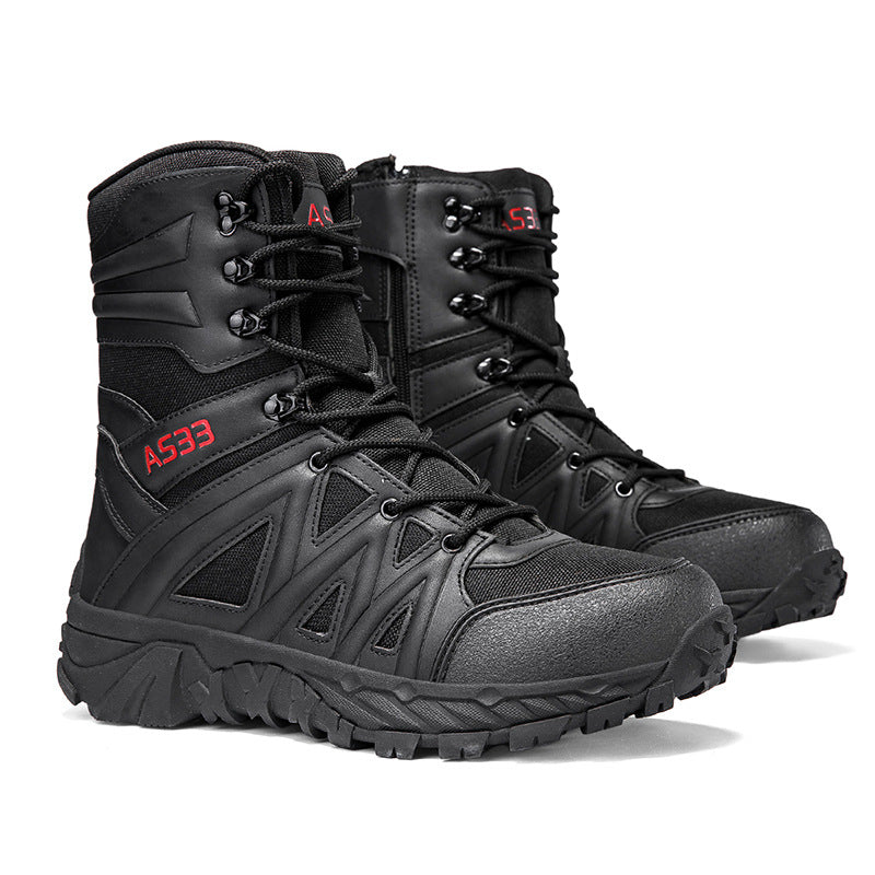 Bottes de randonnée en cuir respirant Chaussures d'escalade haut de gamme et bottes de travail robustes