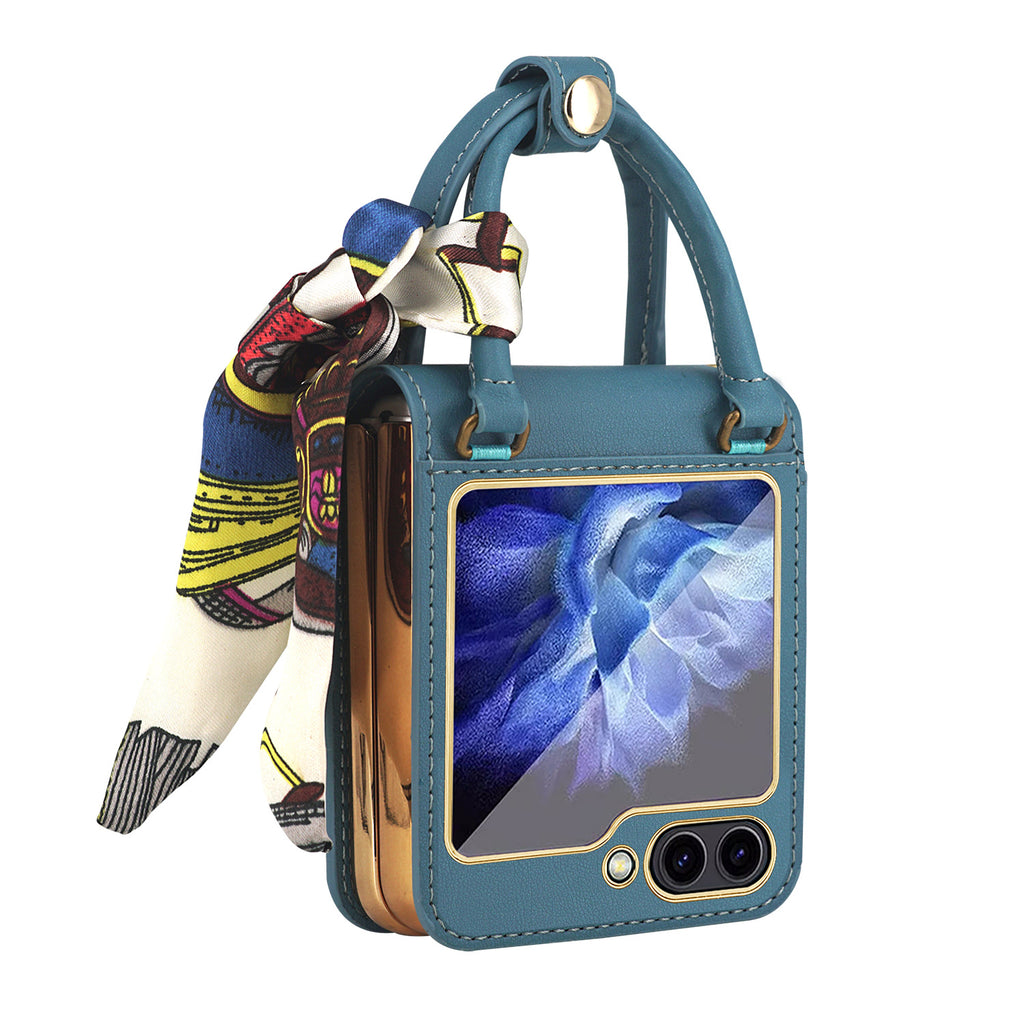 Sac à main électroplaqué Flip5 ornement ruban Une pièce Hinge housse de protection