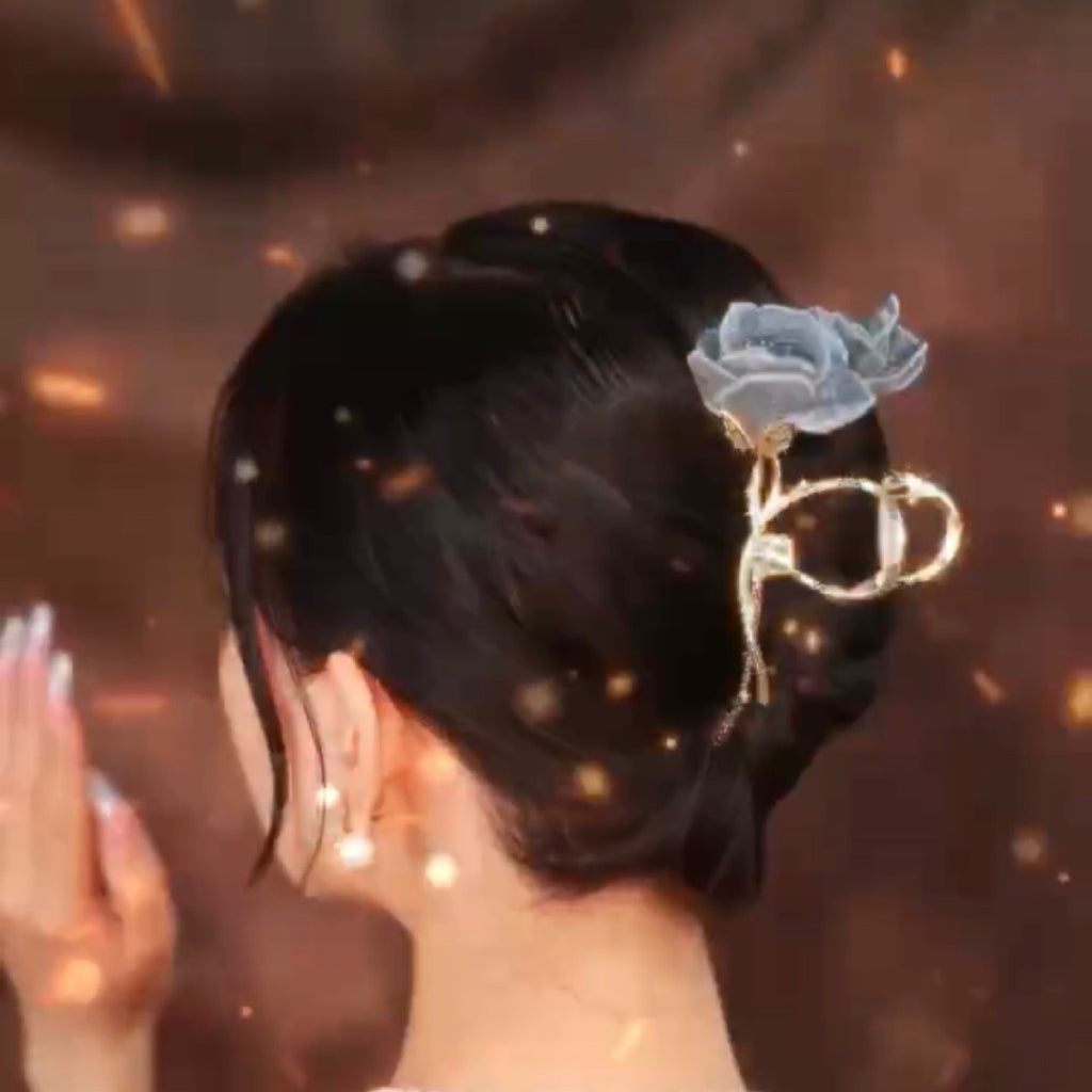 Double fleur légère de luxe anti-cristal en alliage de cuivre