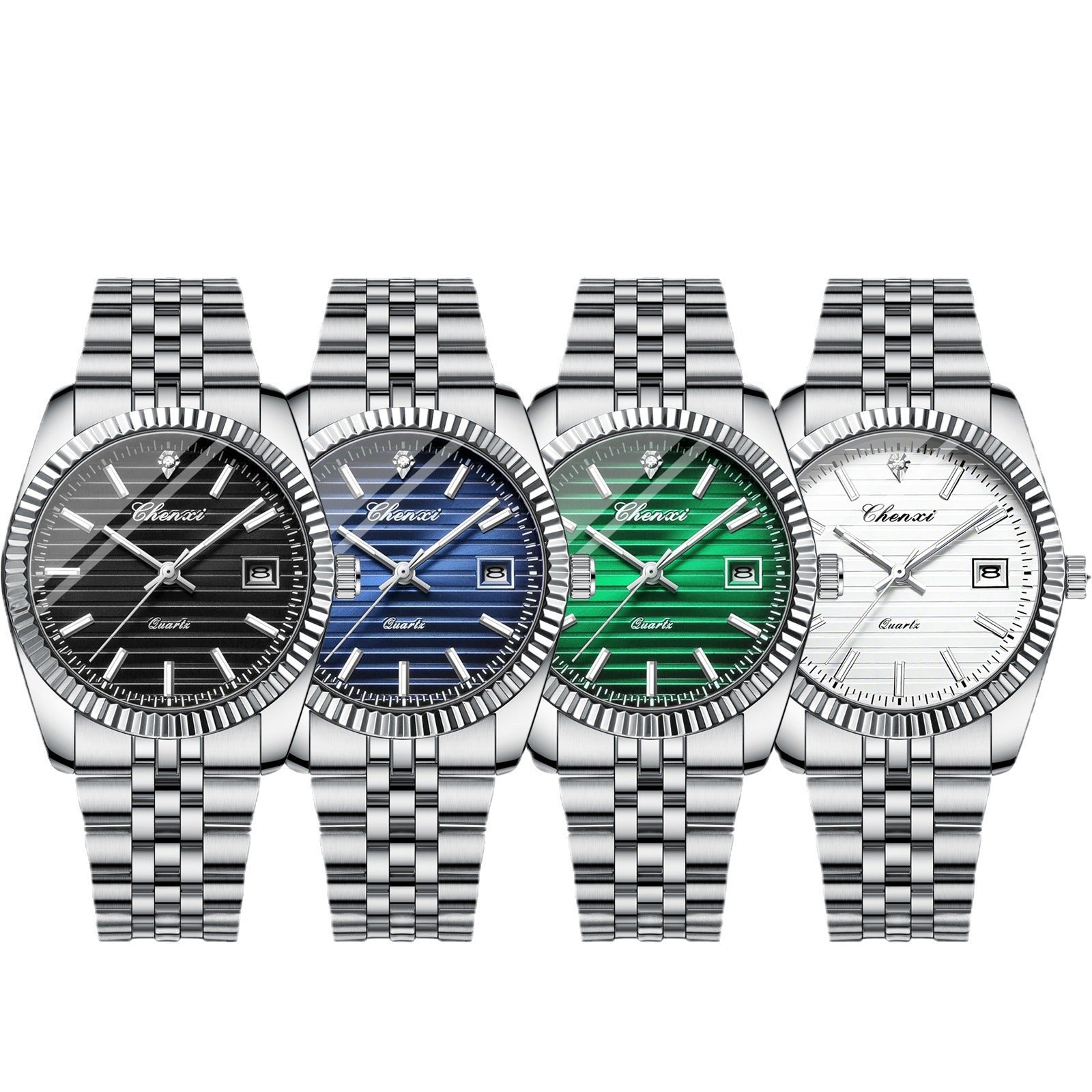 Calendrier des affaires Montres à quartz étanches lumineuses