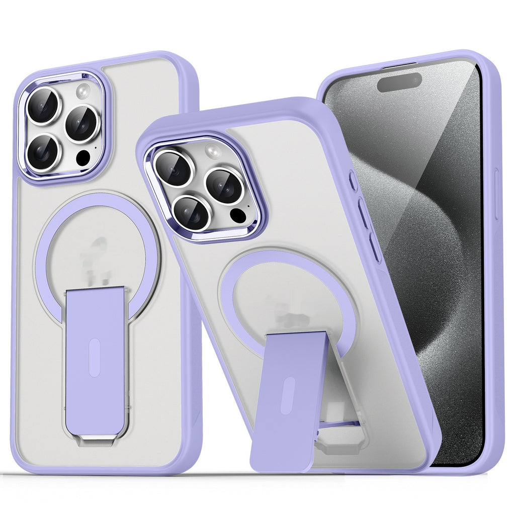 Magnetic Bracket Phone Case Frosted Protection
