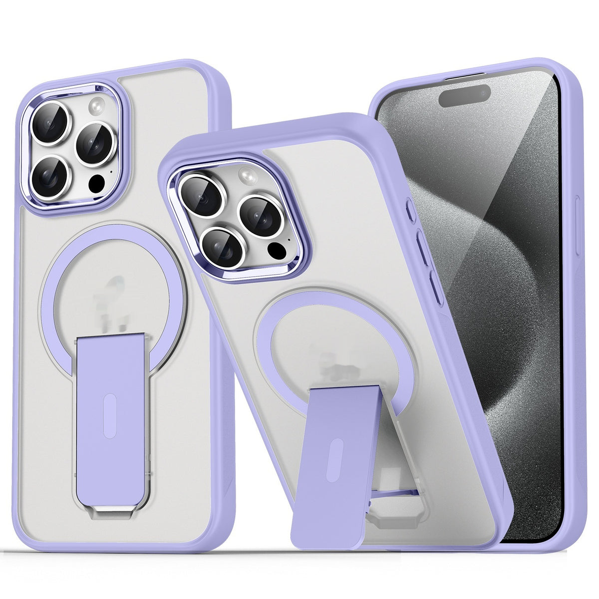 Magnetic Bracket Phone Case Frosted Protection