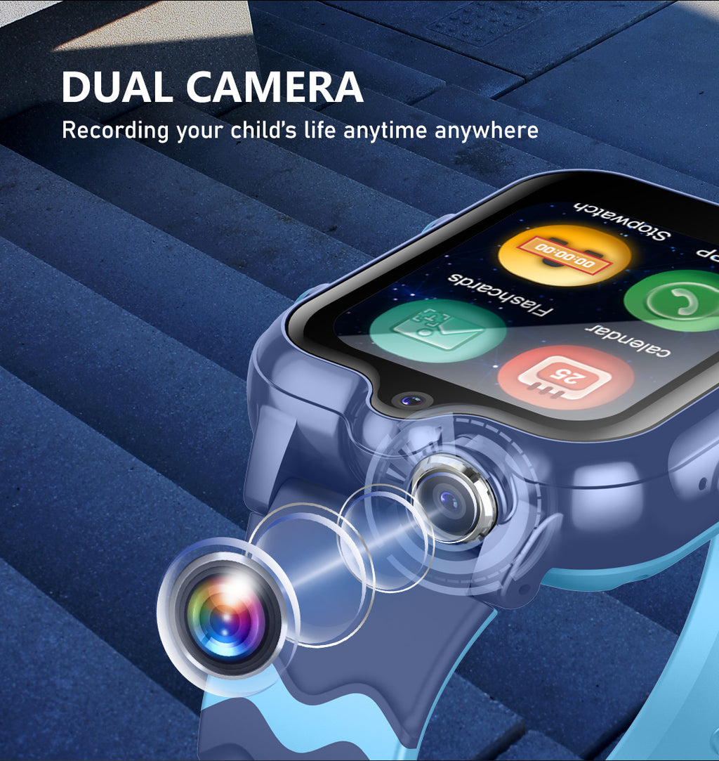 Téléphone pour enfants Smart Watch Video Positionnement GPS Photographie Imperméable Comptement étape