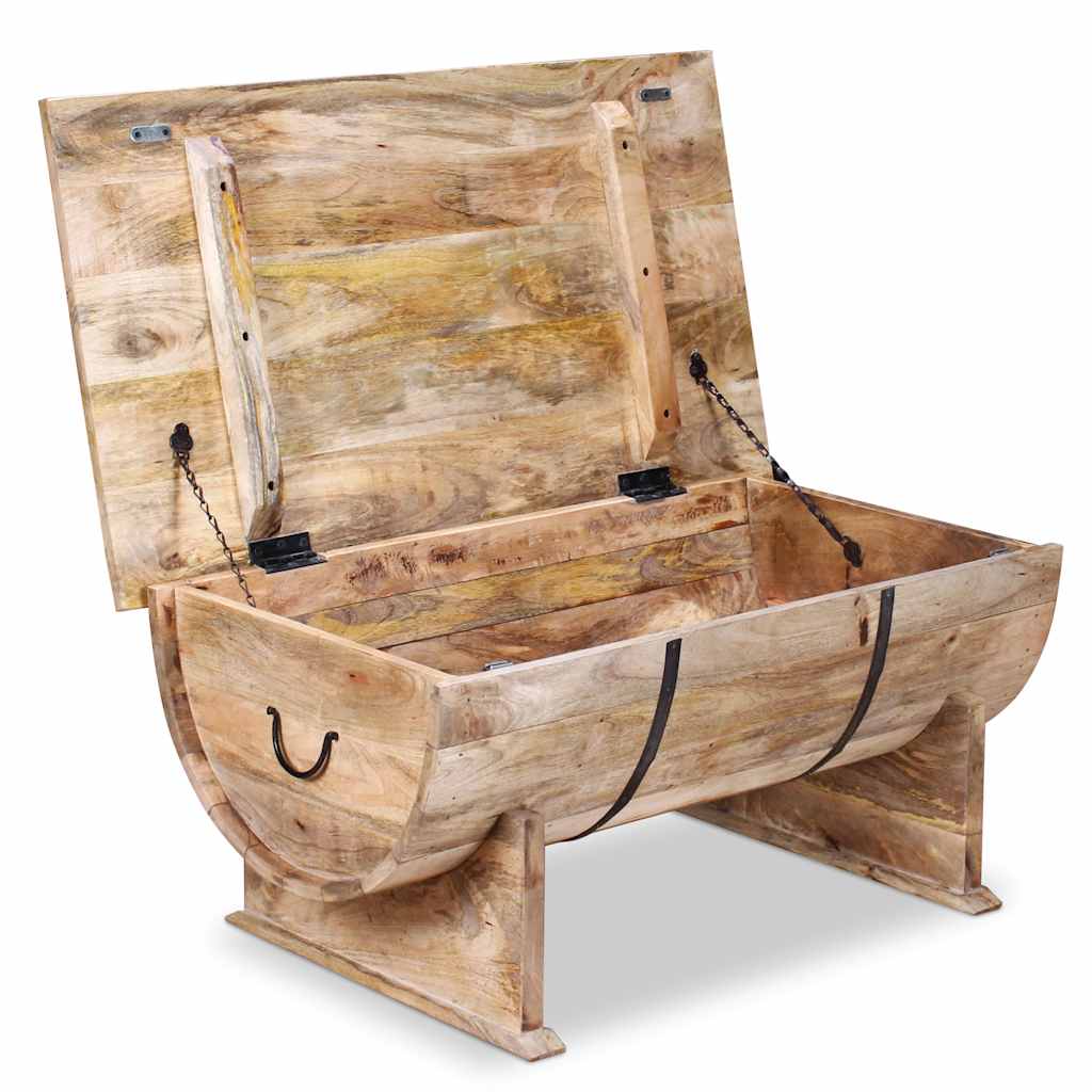 Table de café Bois de mangue massif 88x50x40 cm