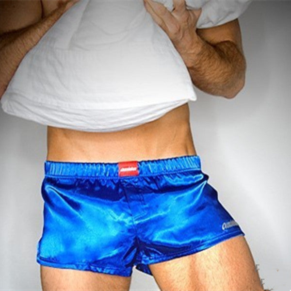 Boxer pour hommes Accueil Porter Pantalon Pajama Tissu lisse Sports Confortable Respirant
