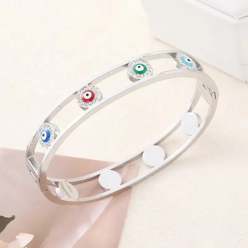 Bracelet en acier inoxydable avec fermeture à l'huile pour l'oeil de Demon
