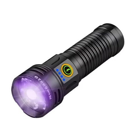Lampe de poche laser blanche Charge laser blanche Indicateur d'état alliage d'aluminium