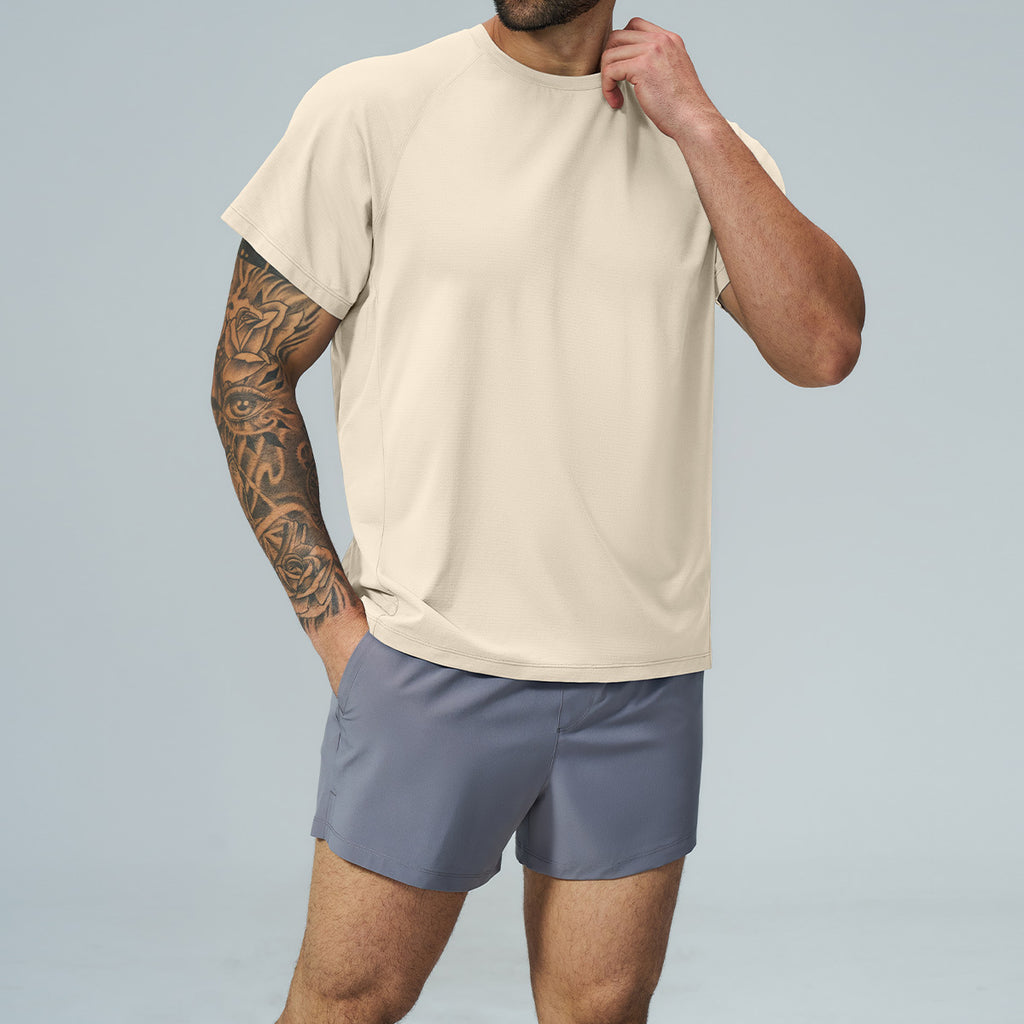 Chemise à manches courtes à séchage rapide pour hommes
