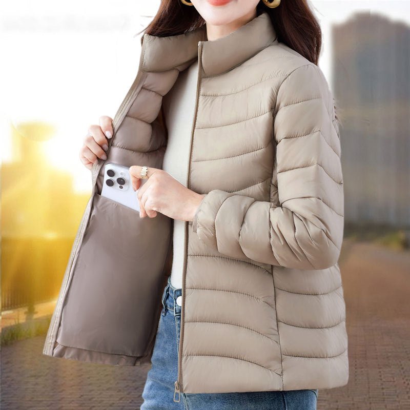Femmes Coton rembourré manteau pour l'hiver Relaxed-fit Vêtements de dessus pour les personnes d'âge moyen