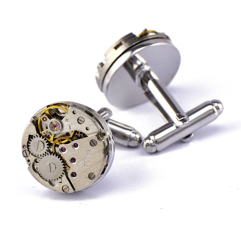 Mouvement mécanique French Shirt Cufflinks