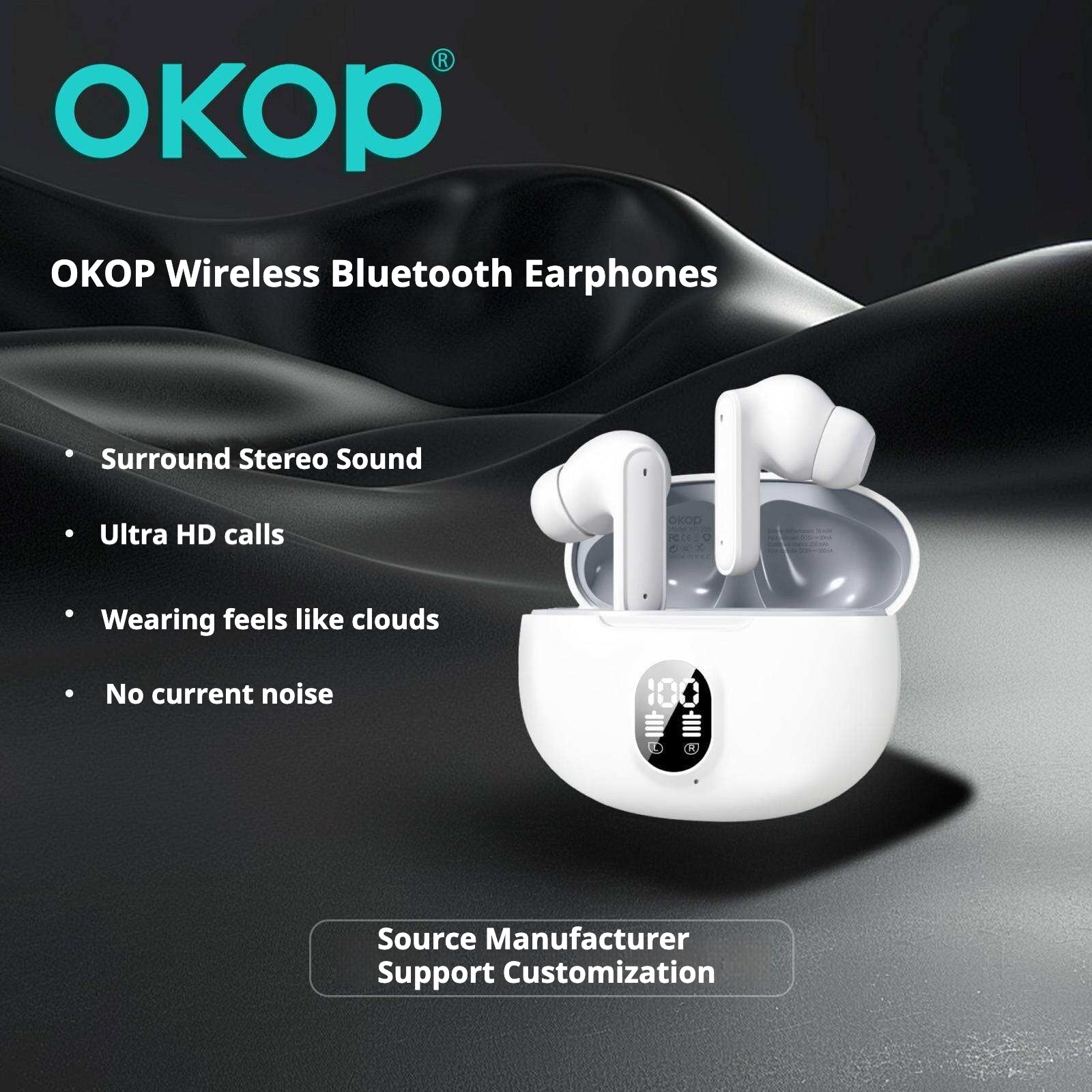 KP-205 Affichage numérique In-Stock Ecouteurs Bluetooth Conception audio In-Ear Gaming U