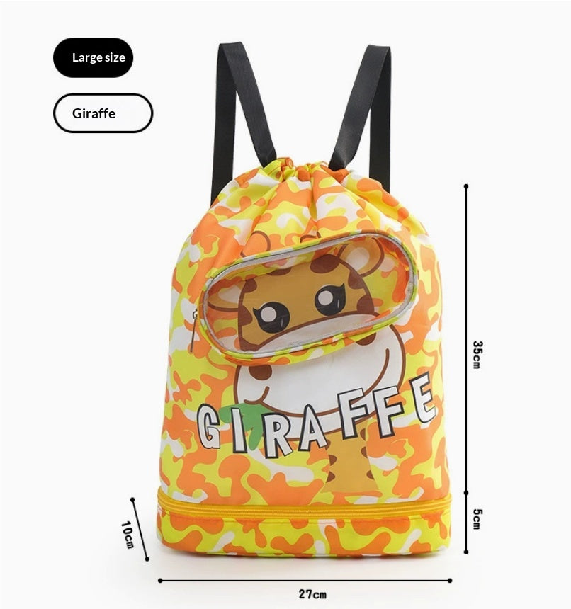 Sac de bain pour enfants imperméable à l'été avec séparation sèche-humide
