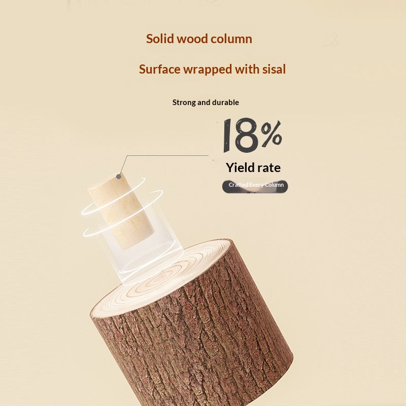 Maison de chat et plate-forme de saut Combo bois massif arbre de chat