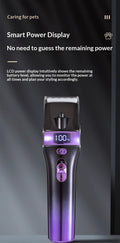 Clipper électrique 2-en-1 haute puissance avec lumière pour chiens et chats.