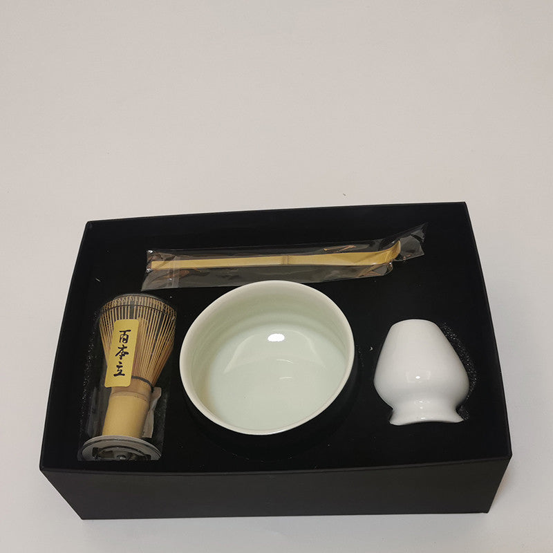 Jeu d'outils japonais de fabrication de Matcha coloré glacé Kiln changement de scroub Bowl